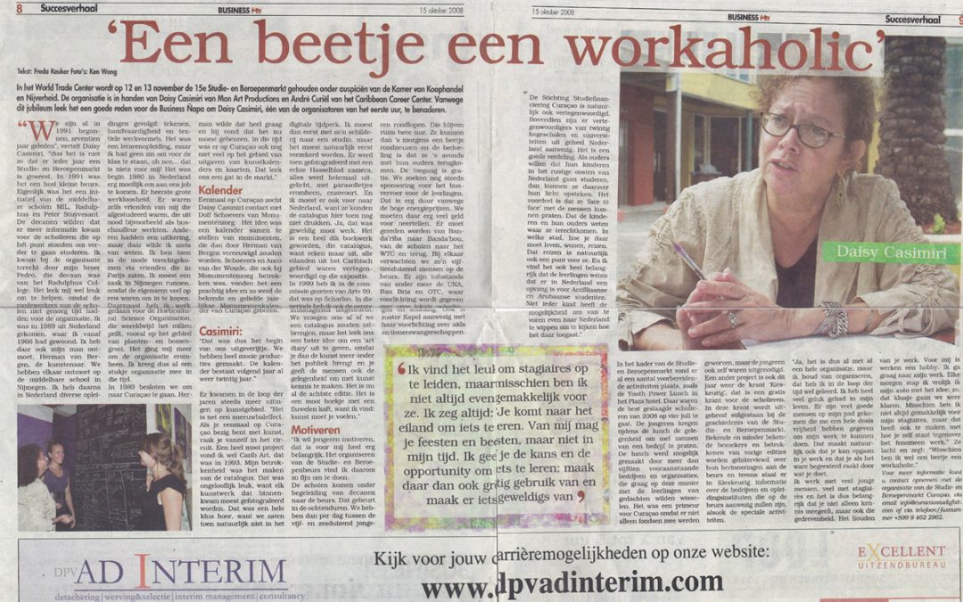 “Een beetje een workaholic”