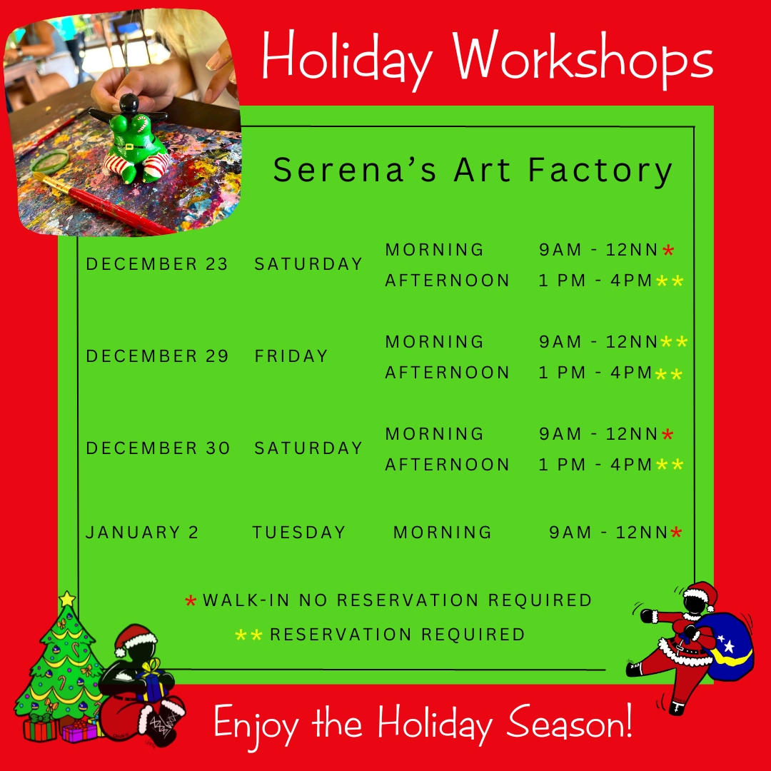 Holiday workshop schedule 2023 v2