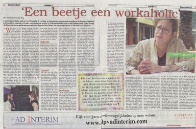 “Een beetje een workaholic”